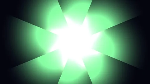 Bright Green Light Effects on Black Background. 库存影片 331487517