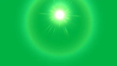 Bright green light flare with radial rays on a solid green background, crea.. Vídeos de archivo 339212728