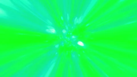Bright green light rays moving fast in a tunnel effect for abstract motion Stock Footage 347760912