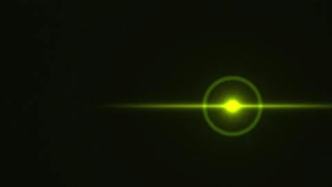 Bright green light shines in dark space with glowing Stock Footage 338285977