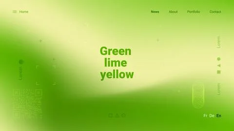 Bright green lime yellow background with text showcasing vivid colors and m.. Illustrazione stock