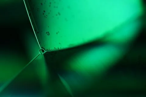 Bright Green Liquid Surface Macro Abstract Stock Photos