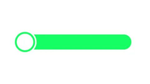 Bright green lower third title bar animation with circular icon holder on w.. Stock-Footage 341409841