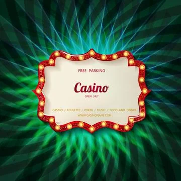 Bright green marquee Stock Illustration