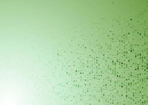Bright green minimal dotted square lines abstract halftone background Stock Illustration