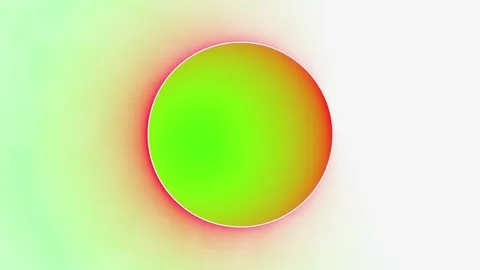 Bright green orange round frame Stock Footage 302444530