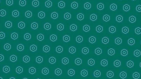 Bright green patterned background with floral motifs. Vibrant decorative design Stock Illustration