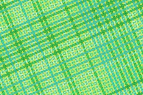 Bright green plaid pattern with intersecting lines Stock Photos