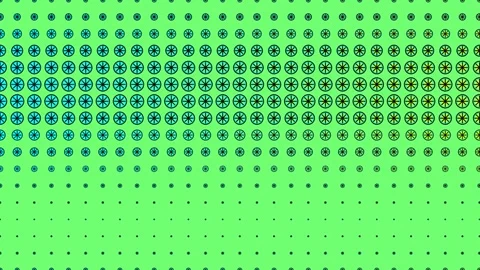 Bright Green Pop Art Halftone Grid Loop Stock Footage 342584471