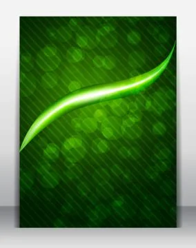 Bright green poster Stock Illustration