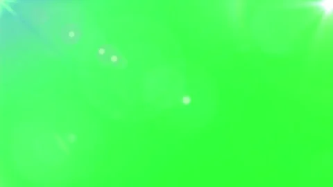 Bright green screen background with subtle lens flare light effects Stock Footage 346199510