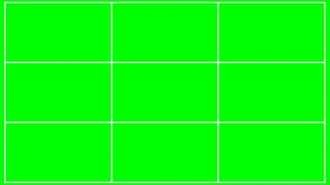 A bright green screen background with a white grid pattern, ideal for chrom.. イラスト素材