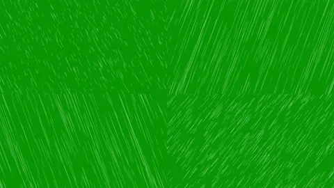 Bright green screen dense rain animation with vertical falling drops. Stock Footage 335742945