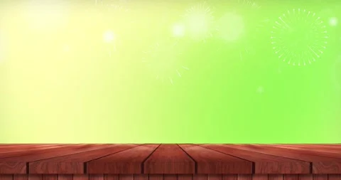 Bright green screen with faint firework launch and sparkles, space for text Vídeos de archivo 292941668