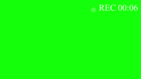 Bright Green Screen Video Background with Digital Recording Indicator and P.. Видео 342906521