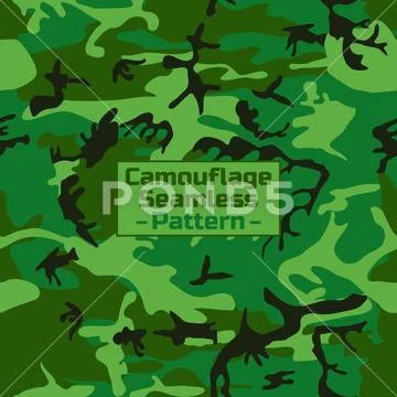 Camouflage Seamless Pattern Vector Art, Icons, and Graphics for
