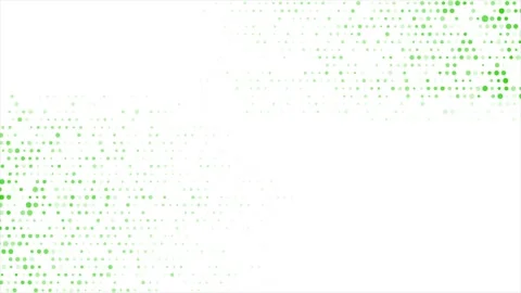Bright green small halftone dots abstract hi-tech motion background Stock Footage 311462550