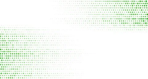 Bright green small halftone dots abstract hi-tech background Stock Illustration