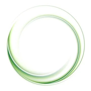 Bright green smooth circle ring frame abstract geometric background Stock Illustration