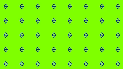 Bright green solid abstract geometric Stockbeeldmateriaal 341721274