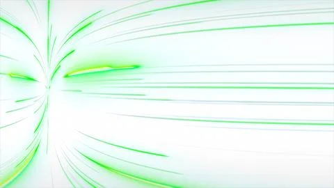 Bright Green Speed Lines Light Burst on White Background Stock Illustration