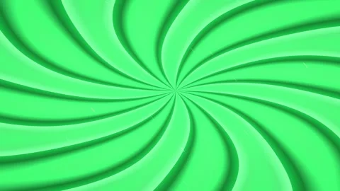 Bright green spiral pattern with smooth curved radial waves Stock Footage 342892713