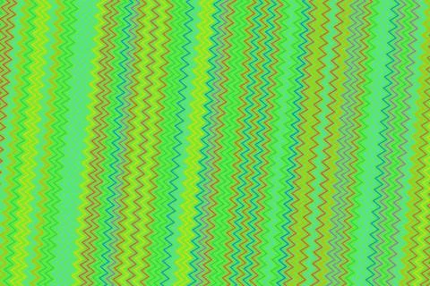 Bright green striped pattern with zigzag lines and colorful design Stock Photos