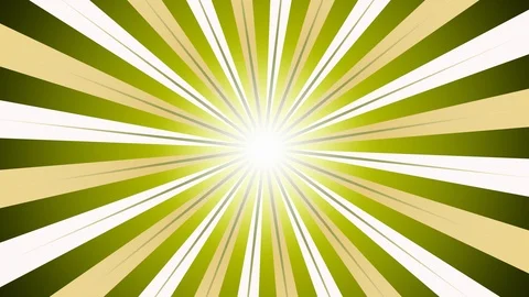 Bright Green Sunburst Stock Footage 94854953