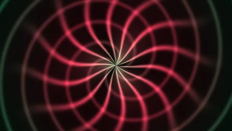 Bright green swirling pattern on dark background Stock Footage 340398082