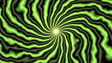 Bright green swirling vortex in a dark background Stock Footage 339009285
