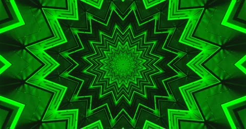 Bright green tunnel video loop creating a captivating visual expe Stock Footage 318174651