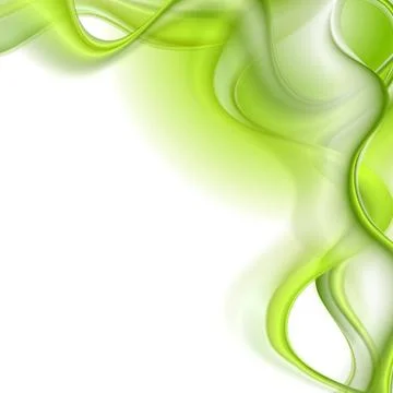 Bright green waves vector background Bright green waves corporate backgrou... Stock Photos