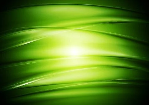 Bright green wavy background. Vector design eps 10 Bright green wavy backg... Foto stock