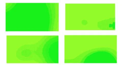 Bright green yellow vector retro comic dotted backgrounds design. Pop art bac 库存插图