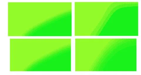 Bright green yellow vector retro comic dotted backgrounds design. Pop art bac 스톡 일러스트