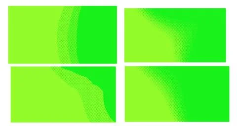 Bright green yellow vector retro comic dotted backgrounds design. Pop art bac Illustrazione stock