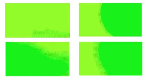 Bright green yellow vector retro comic dotted backgrounds design. Pop art bac 스톡 일러스트
