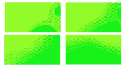 Bright green yellow vector retro comic dotted backgrounds design. Pop art bac Illustrazione stock