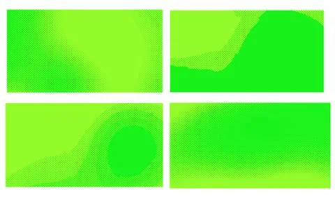 Bright green yellow vector retro comic dotted backgrounds design. Pop art bac Illustrazione stock