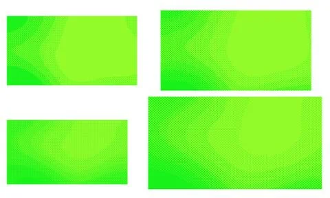 Bright green yellow vector retro comic dotted backgrounds design. Pop art bac Illustrazione stock