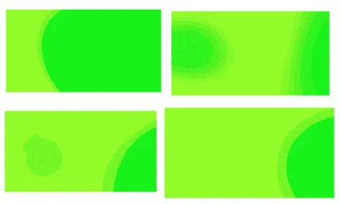 Bright green yellow vector retro comic dotted backgrounds design. Pop art bac Illustrazione stock