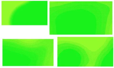 Bright green yellow vector retro comic dotted backgrounds design. Pop art bac 스톡 일러스트