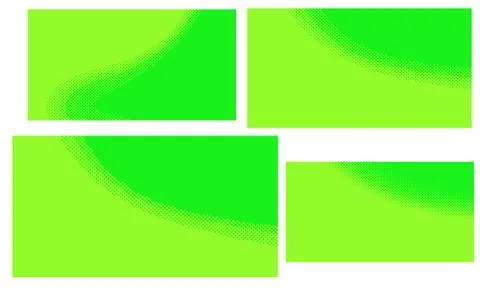 Bright green yellow vector retro comic dotted backgrounds design. Pop art bac Illustrazione stock