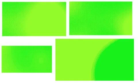 Bright green yellow vector retro comic dotted backgrounds design. Pop art bac Illustrazione stock