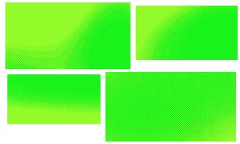 Bright green yellow vector retro comic dotted backgrounds design. Pop art bac Illustrazione stock