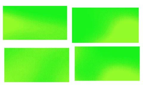 Bright green yellow vector retro comic dotted backgrounds design. Pop art bac Illustrazione stock