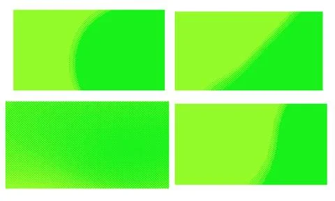 Bright green yellow vector retro comic dotted backgrounds design. Pop art bac Illustrazione stock