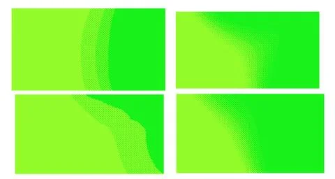 Bright green yellow vector retro comic dotted backgrounds design. Pop art bac Illustrazione stock