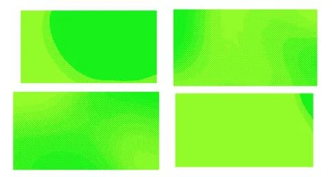 Bright green yellow vector retro comic dotted backgrounds design. Pop art bac Illustrazione stock