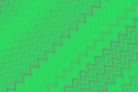 Bright green zigzag pattern on a textured background Stock Illustration